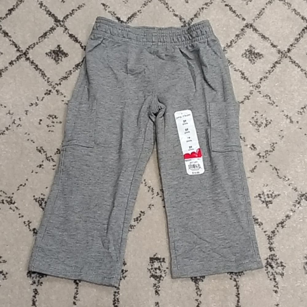 NWT Jumping Beans French Terry Pants, 2T